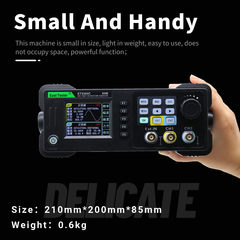 East Tester Mini Fungsi Salura - Dual Channel Arbitrary Waveform Function Generator 60Mhz ulasan dan harga