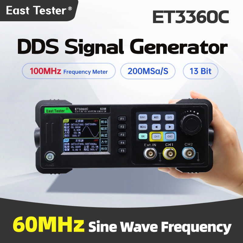 East Tester Mini Fungsi Salura - Dual Channel Arbitrary Waveform Function Generator 60Mhz ulasan dan harga